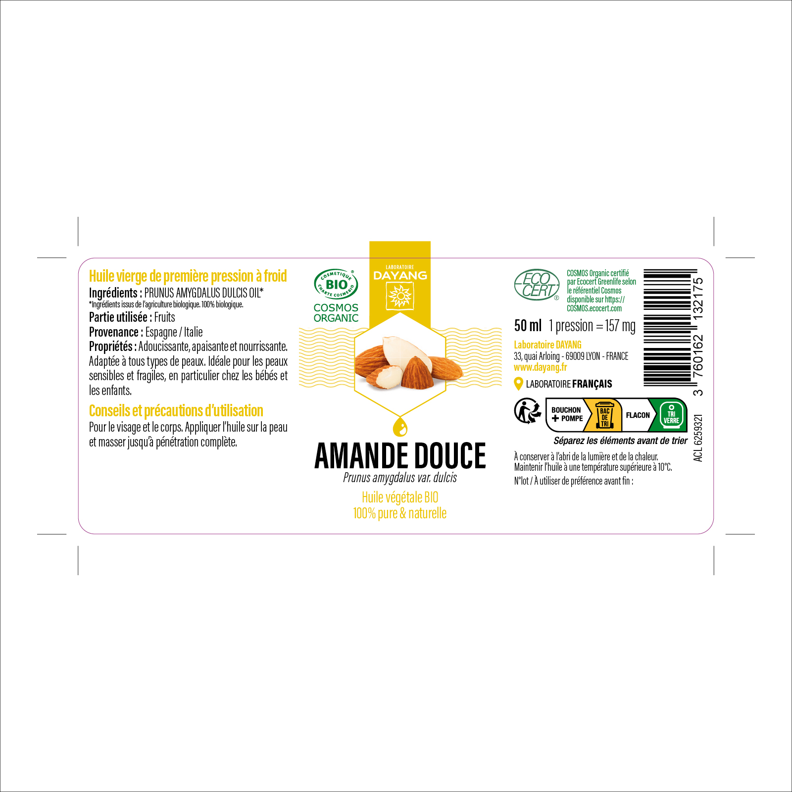 HV Amande douce BIO