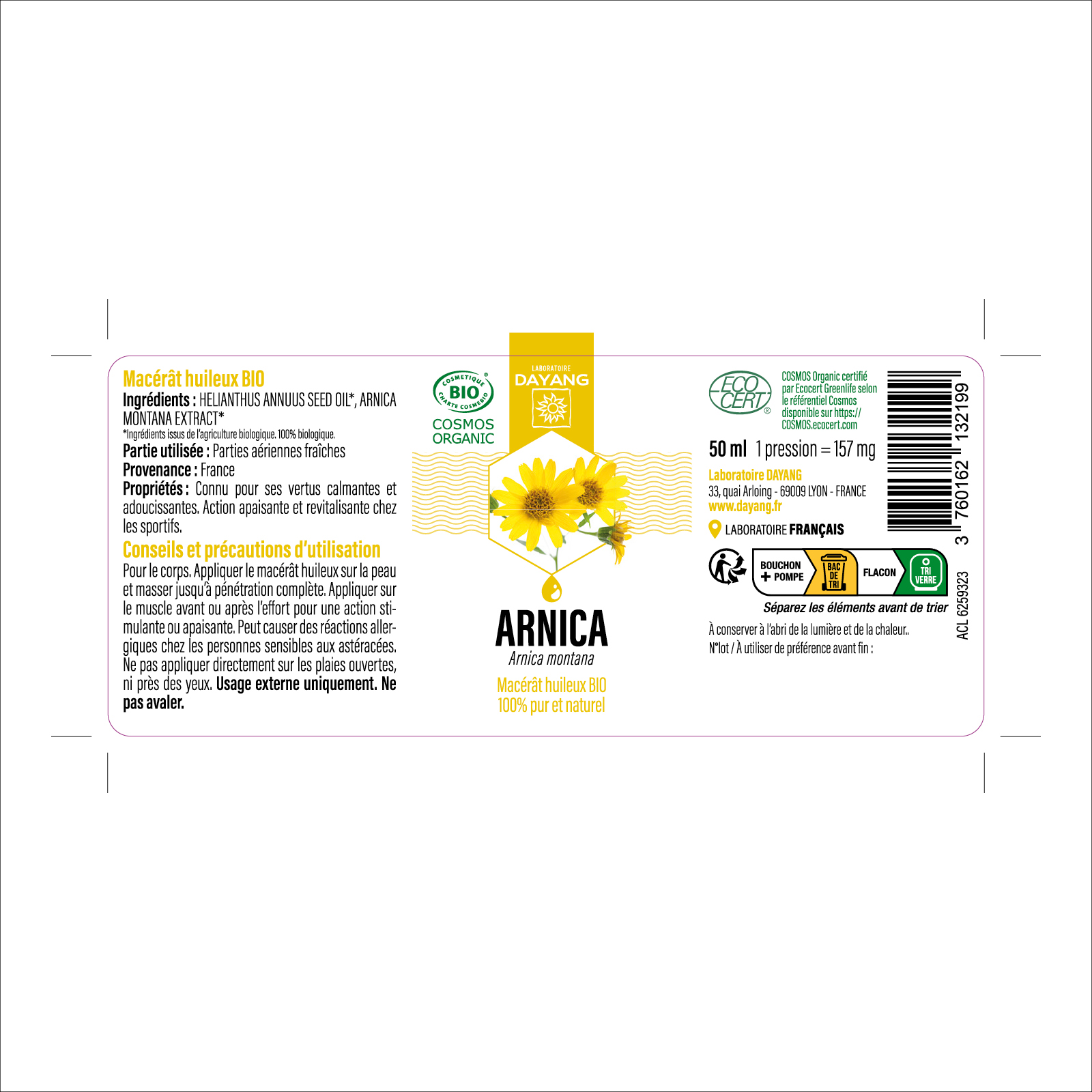 Macérât huileux Arnica BIO