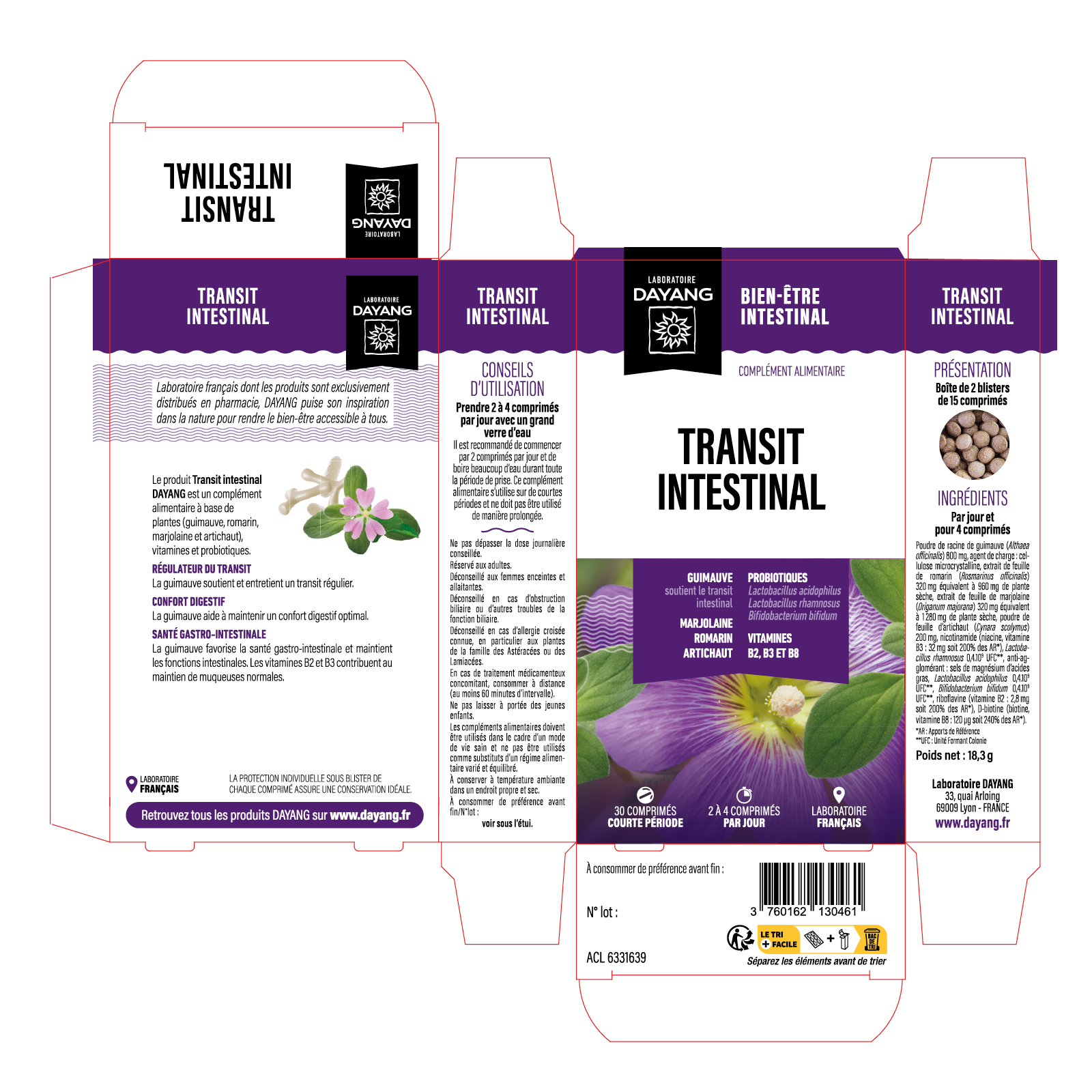 Transit intestinal