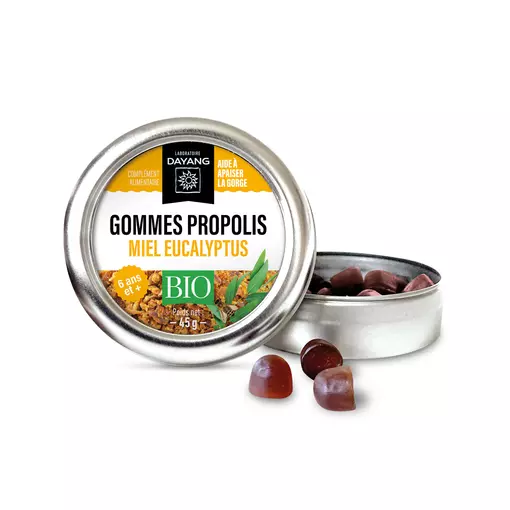 Gommes propolis miel eucalyptus BIO