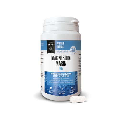 Magnésium marin - 3 mois (300 mg - B6)
