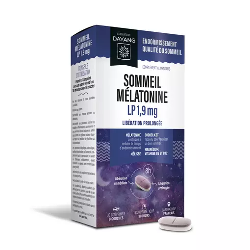 Sommeil mélatonine LP 1,9 mg