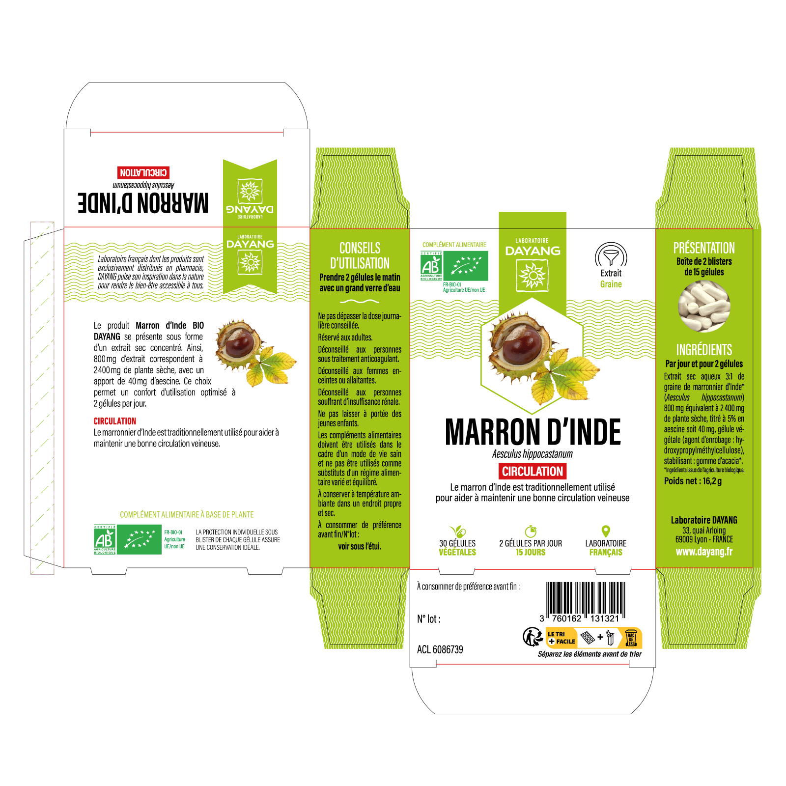Marron d'Inde BIO