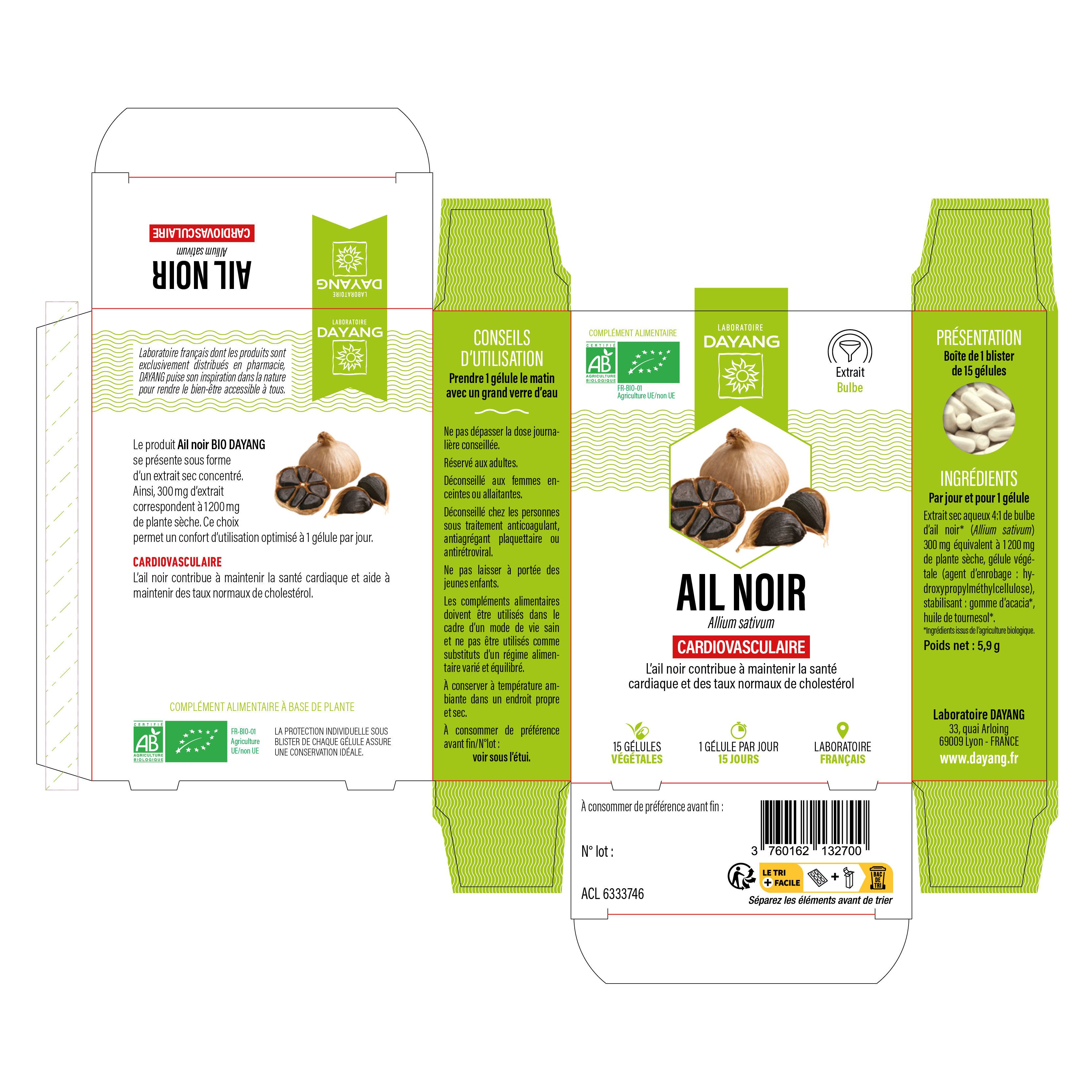 Ail noir BIO - 1 mois