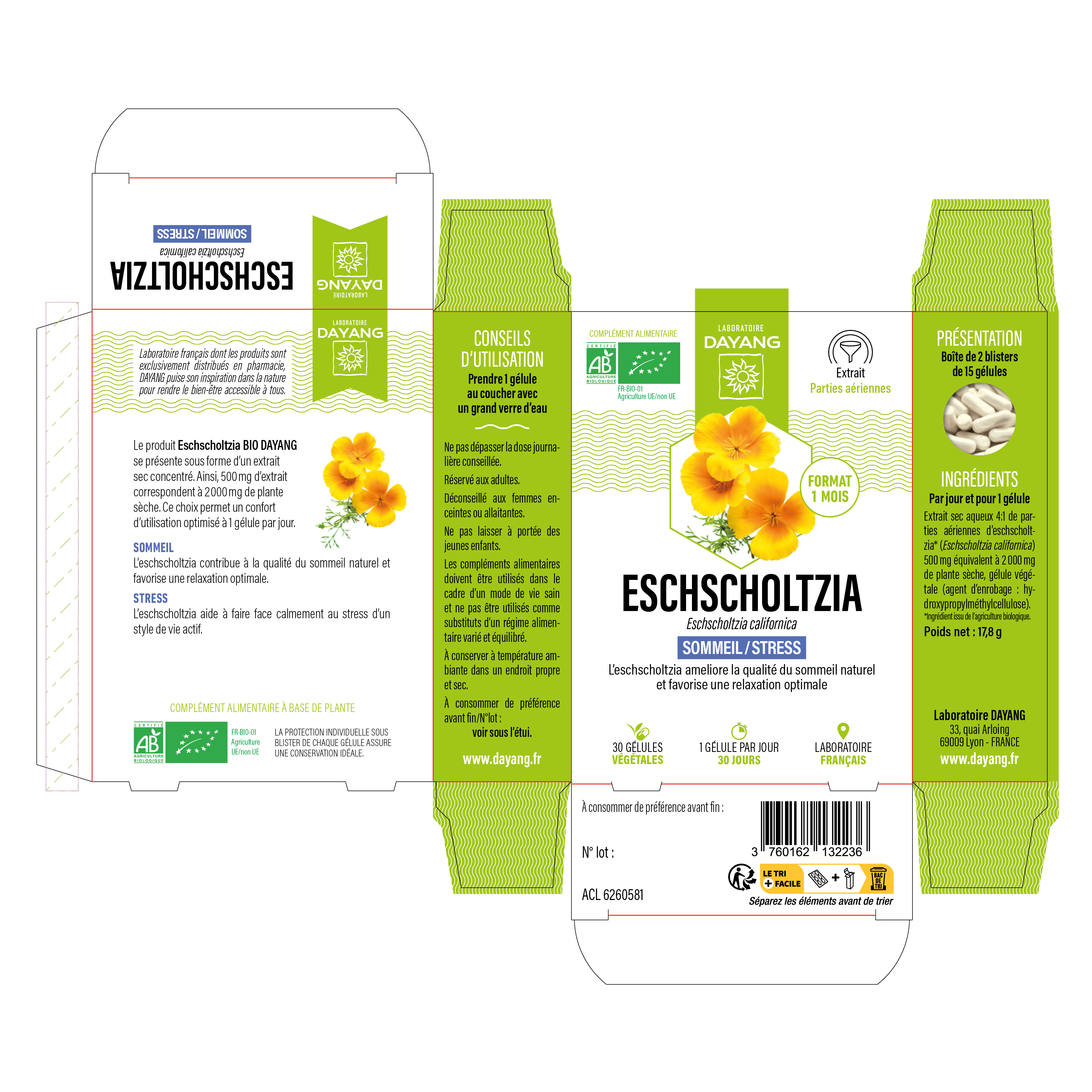 Eschscholtzia BIO - 1 mois